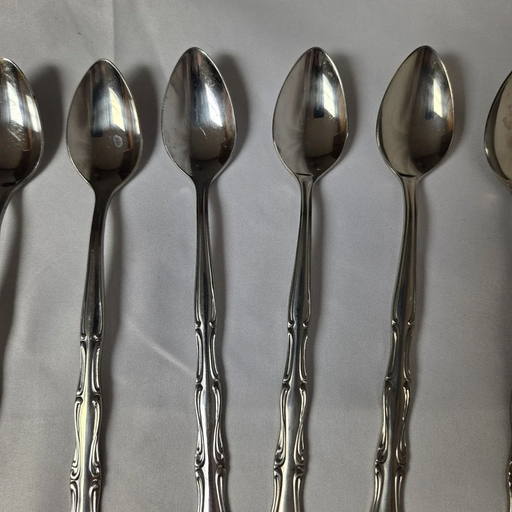 Onieda Colonial Mood Northland Stainless Ice Tea Spoons‎ Vintage Replacement